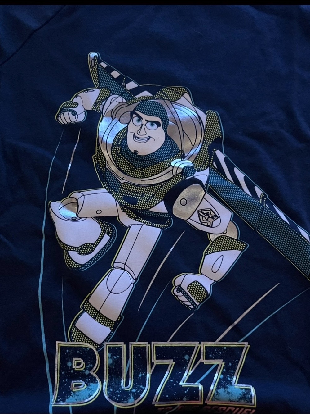 Disney Blue Buzz Lightyear Short Sleeve Tee